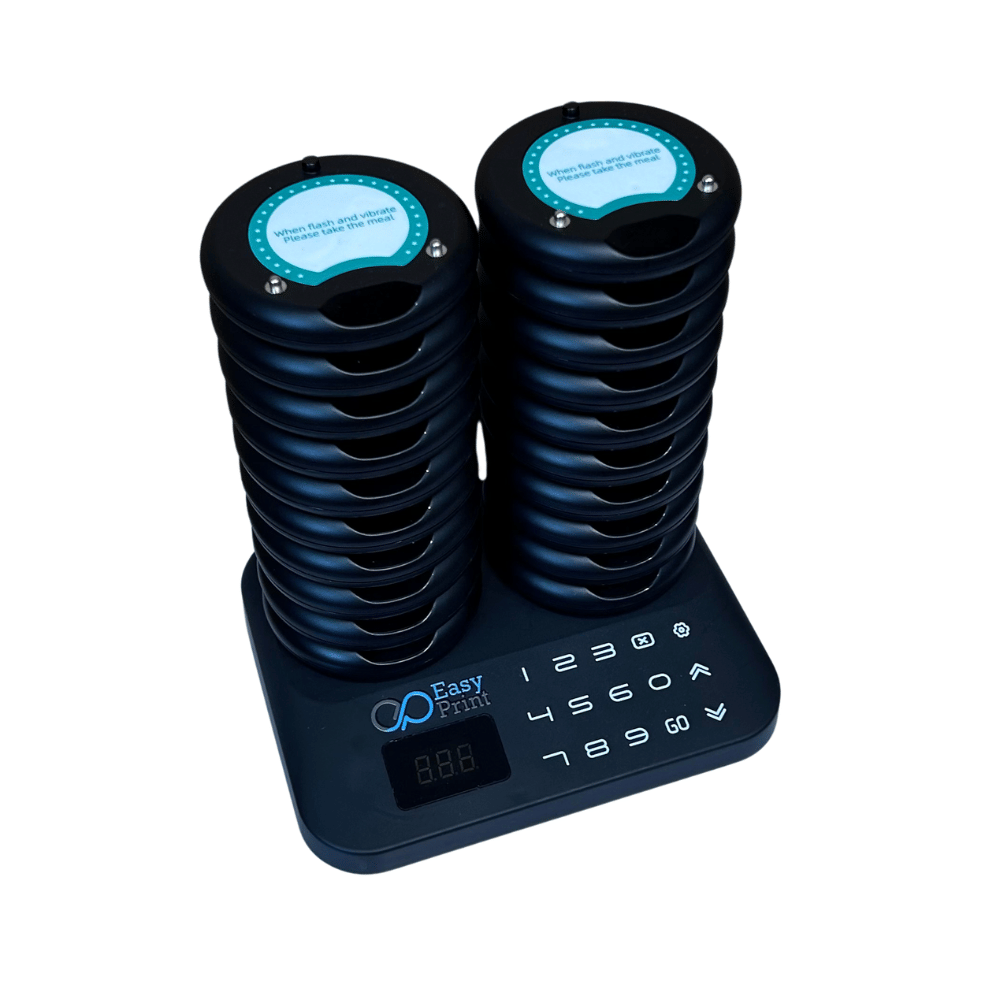 เครื่องเรียกคิวไร้สาย EASYPRINT QS-200 จำนวน 20 เพจเจอร์ สีดำ_3